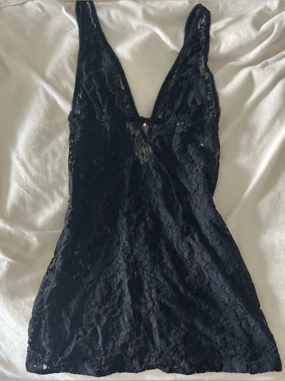 black lace slip dress!